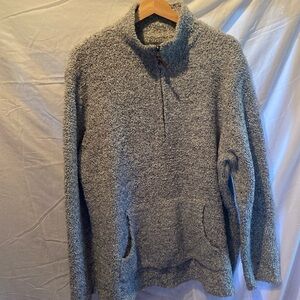 Natural 1/4 zip sweater